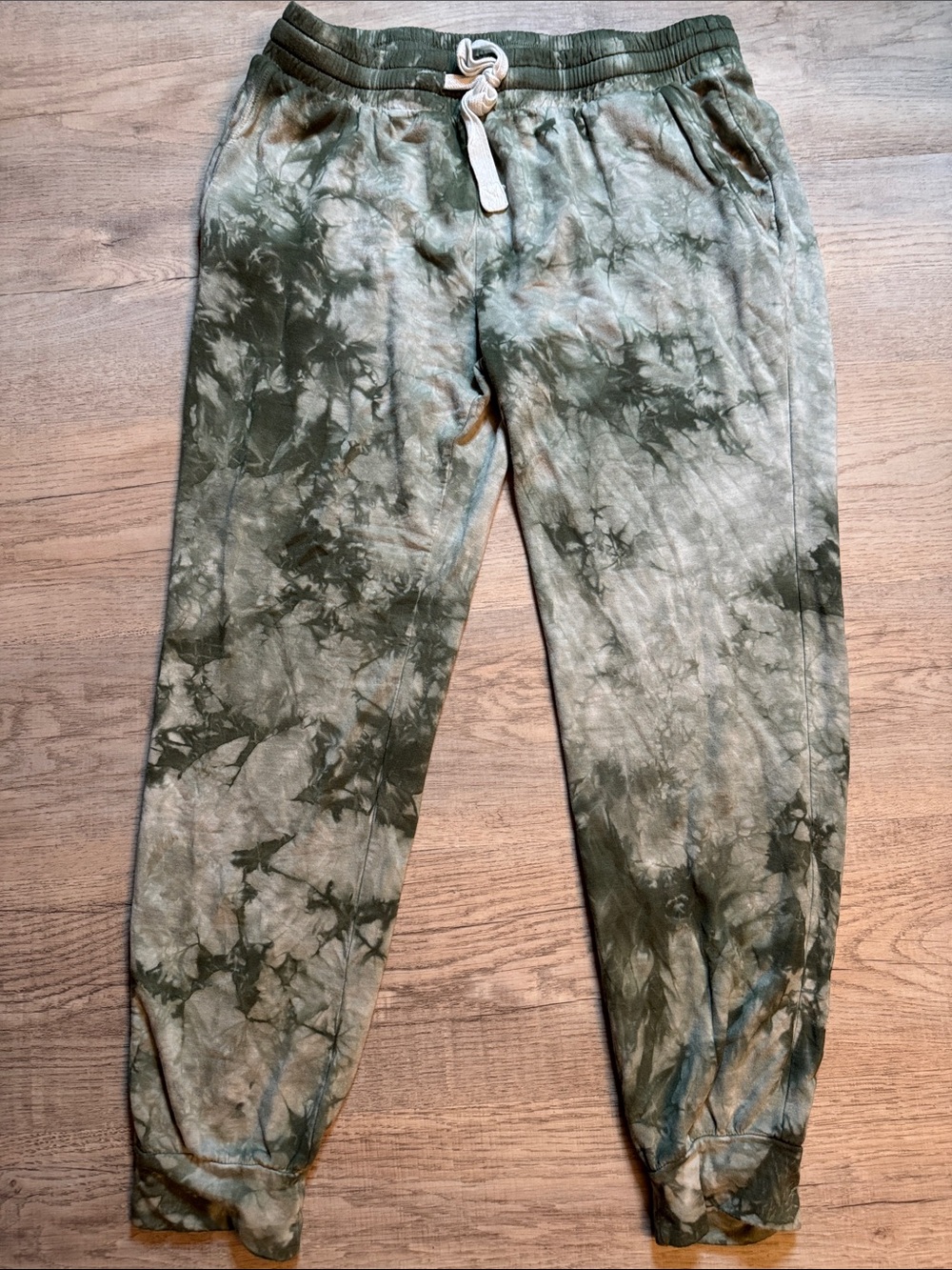 Glyder Olive Green Hand Tie-Dye Women’s Joggers Sz XL